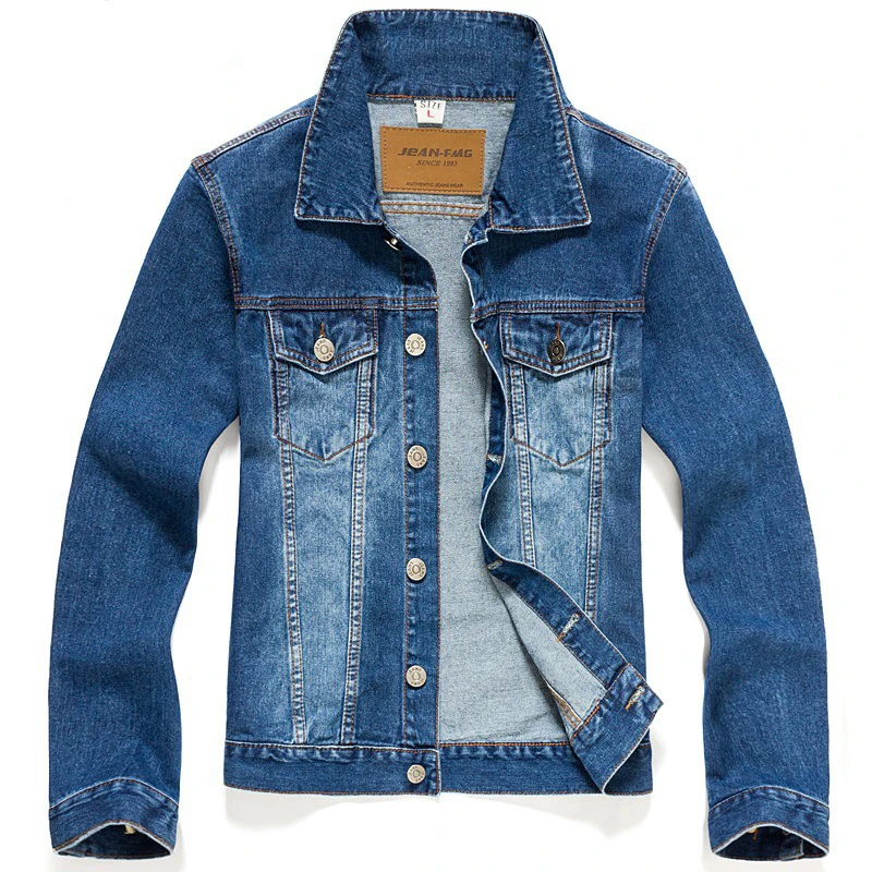 Sales fiery High end Denim Jacket Outerwear Long S...