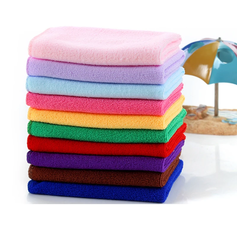 Lowest price 25x25cm 17g Microfiber Fabric Towel Suitable for Home Use