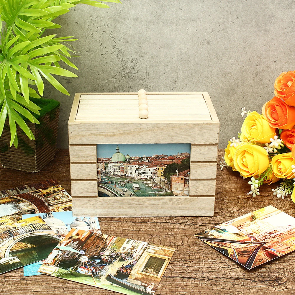 6 inch album Wood Ideas Photo Wedding Insert Photo Box Storage box photo album diy Decorative box