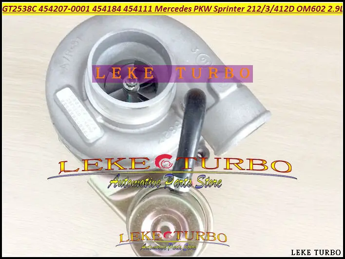 GT2538C 454207-0001 454207 454184 454184-0001 454111 A6020960899 Turbo For Mercedes PKW Sprinter I Van 212D 312D 412D OM602 2.9L (3)