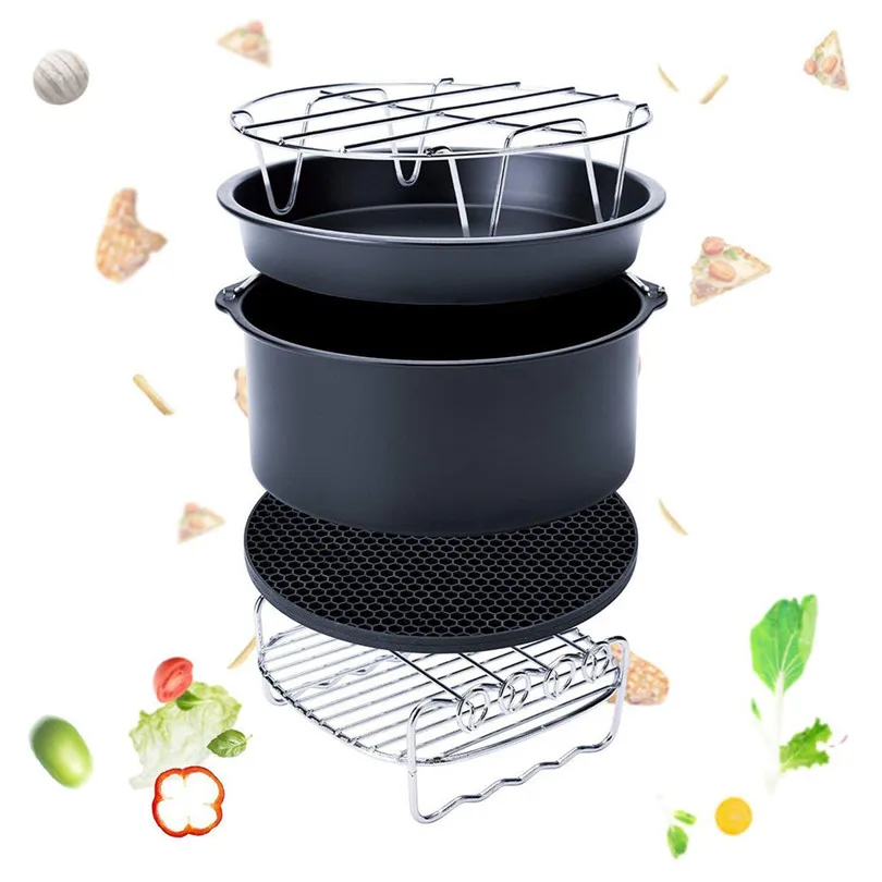 Cooling Rack 8 Inch Cooking Rack Round Stainless Steel Baking and Cooling Steaming Rack kitchen Baking Tools #3M01 (2)