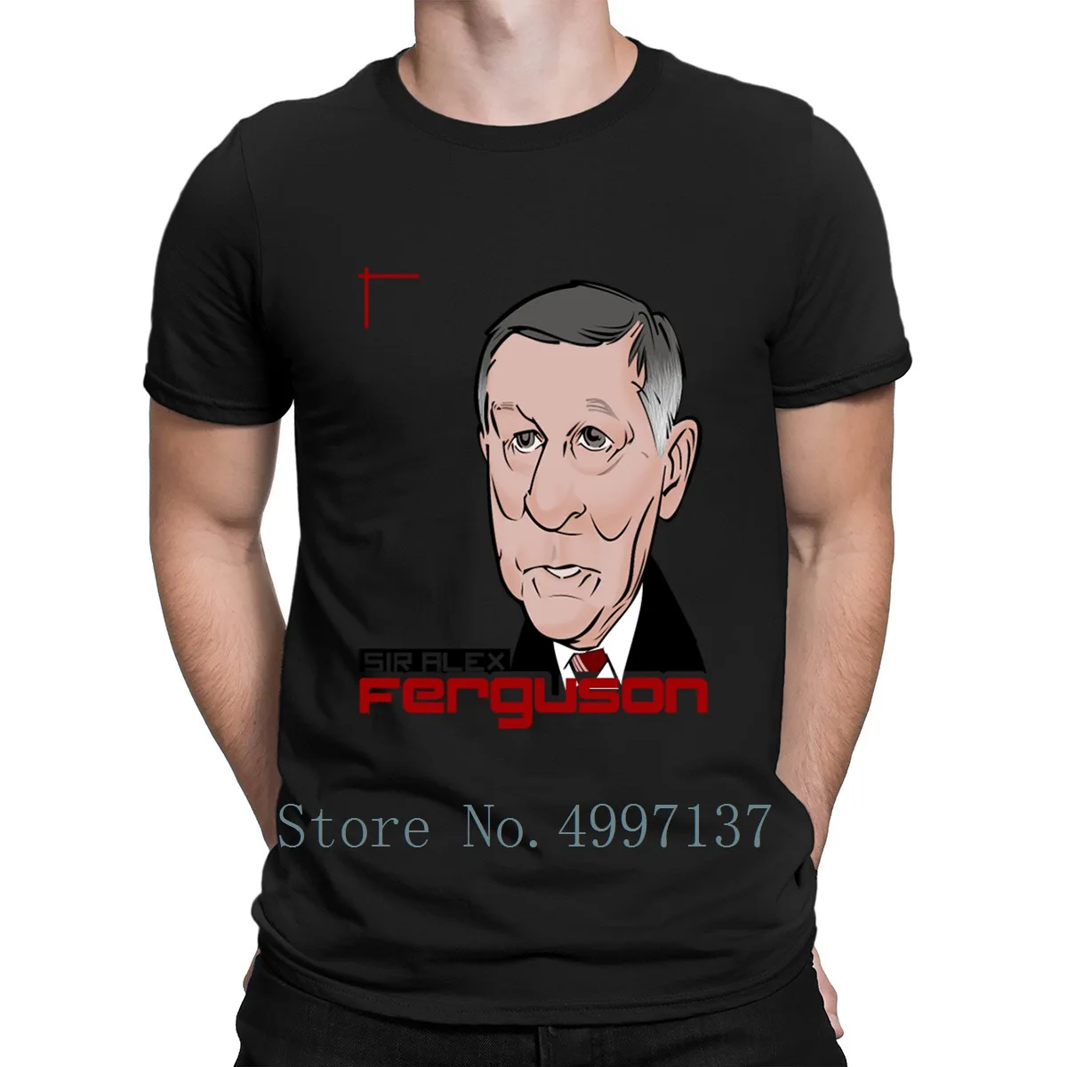 Футболка Alexer Ferguson футболка Crazy с круглым вырезом дизайнерская новинка забавная