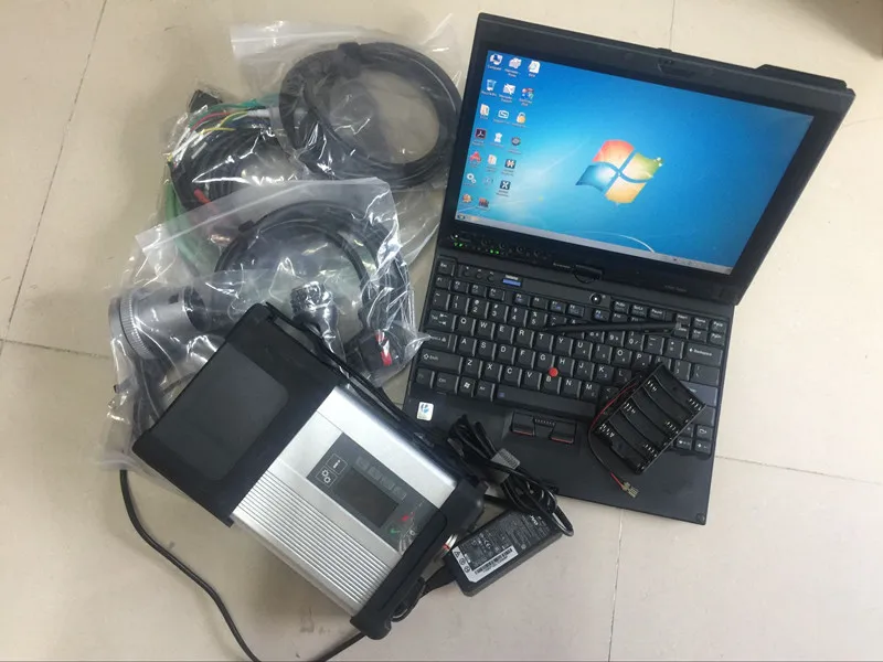 Высокое Качество MB Star C5 с ноутбуком X200T новейшее программное обеспечение,12 SSD Авто C5 диагностический сканер Wi-Fi функция
