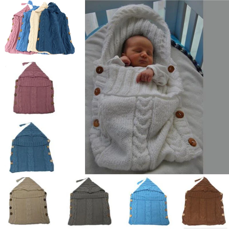 Buy Baby Swaddle Wrap Warm Wool Crochet