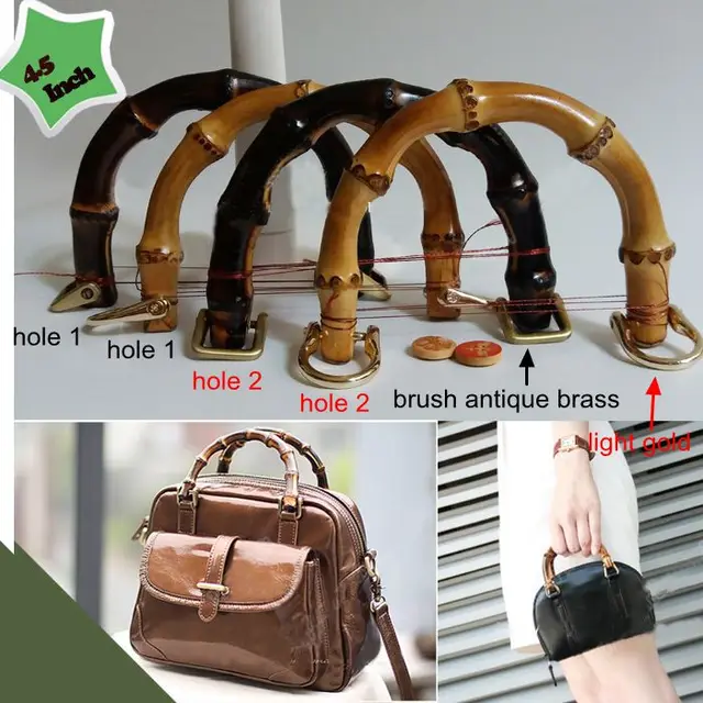 5 Pairs 10 Pieces 12x9cm Natural Bamboo Handles For Bags Replacement 5 Pairs 10 Pieces 12x9cm Natural Bamboo Handles For Bags Replacement Retro Hand