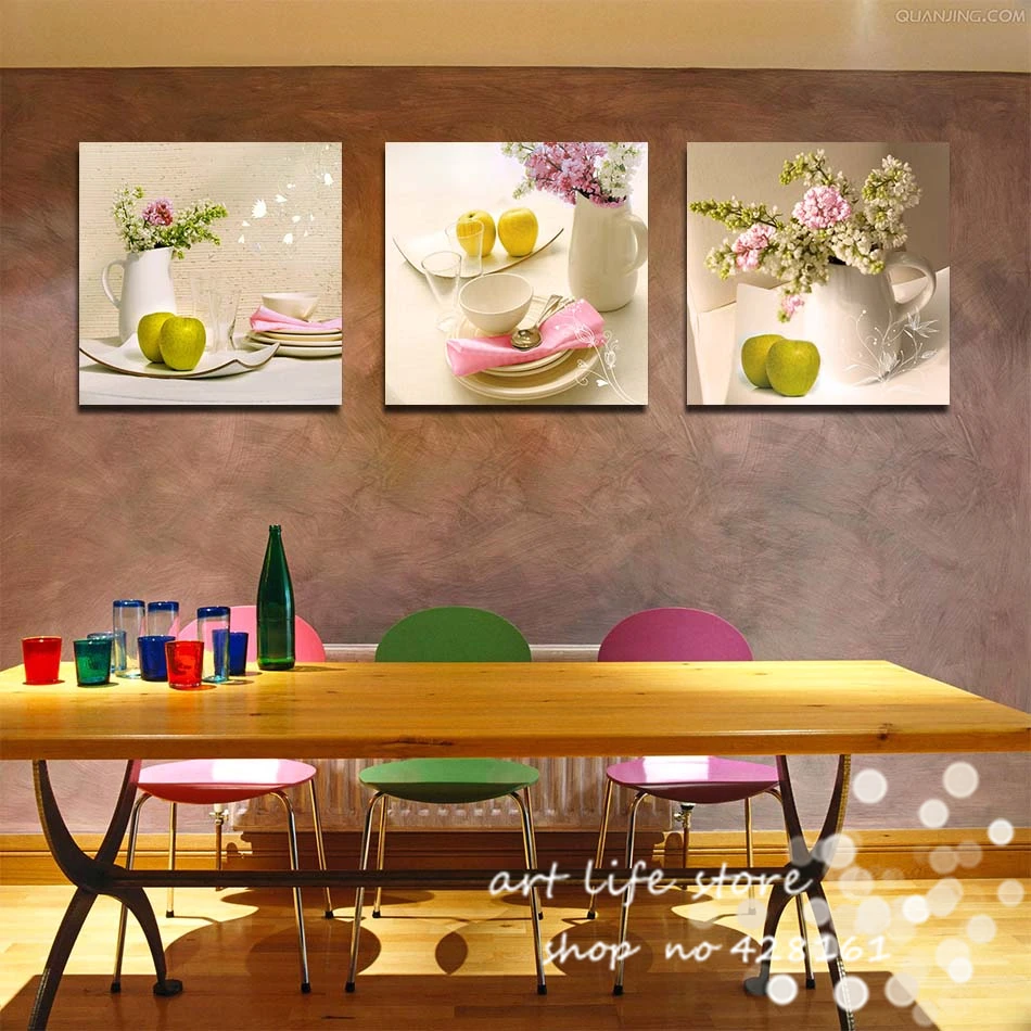 Aliexpress.com : acquista 3 pannelli cucina della frutta della ...