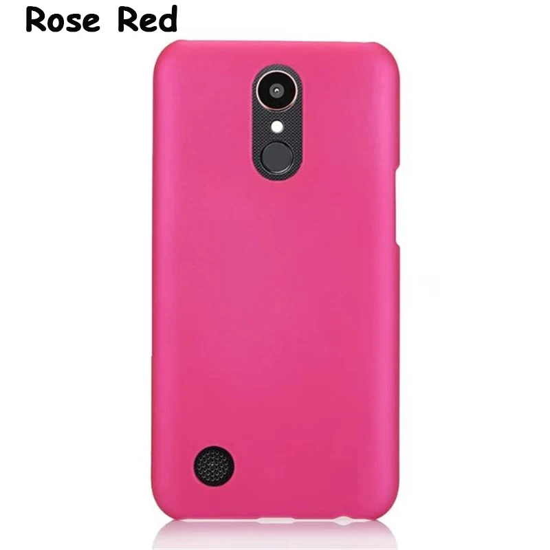 Для LG lv5/LG K20 V/K20 Plus 5," тонкий твердый матовый пластик чехол конфетный цвет, матовый чехол против отпечатков пальцев - Цвет: Rose Red