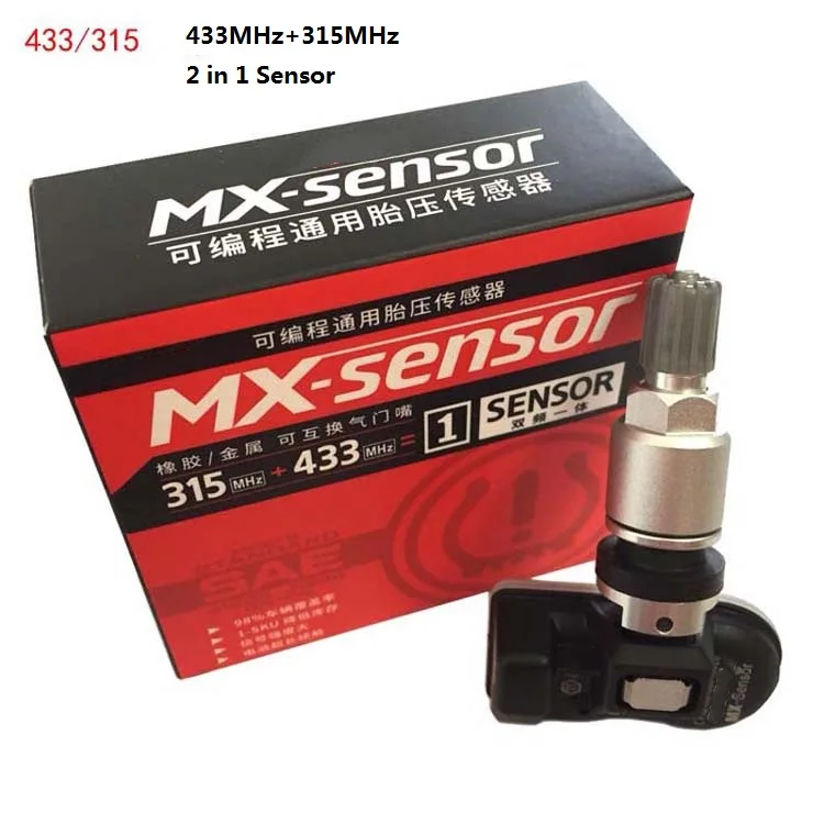 

for Autel MX-sensor 1 Sensor Programmable Universal TPMS 315MHz+433MHz in 1 MS906TS TS508 TS608 Tire Pressure Monitoring Tester
