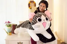 cartoon round eyes cat large 80cm plush toy soft throw pillow toy Christmas gift h594
