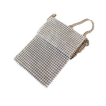 

Rhinestone Diamond Evening Bags Wedding Handbags Women Day Clutch Mini Purse Bag With Chain Shoulder Bag