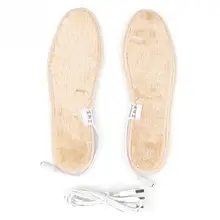 New USB Electric Heated Shoes Insoles Boots Keep Feet Warm For Men Women Winter