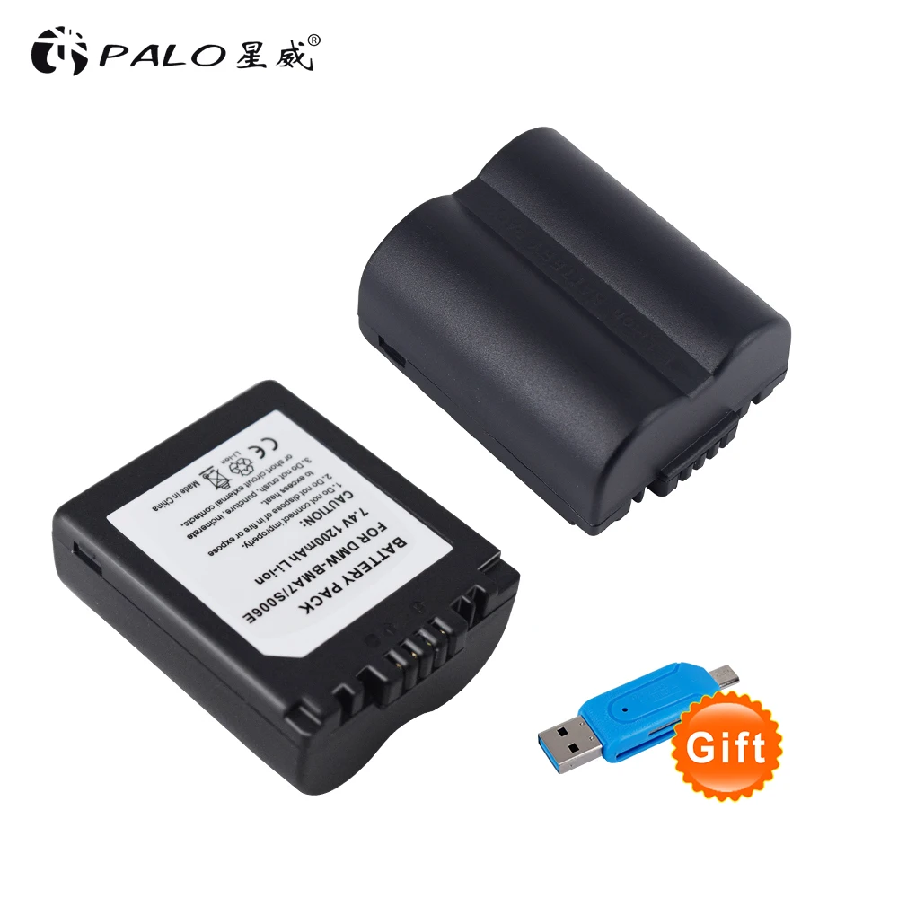 2 шт. цифровой батарейный блок камеры DMW-BMA7/S006E BMA7 S006E 7 4 V 1200mah Li-Ion для DMC-FZ7 FZ8 FZ18 FZ28 RZ30