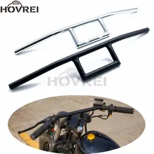 Универсальный ретро мотоцикл хром черный 7/" 22 мм натяжитель Руль Кафе RACER ручка бар для Harley Yamaha Suzuki