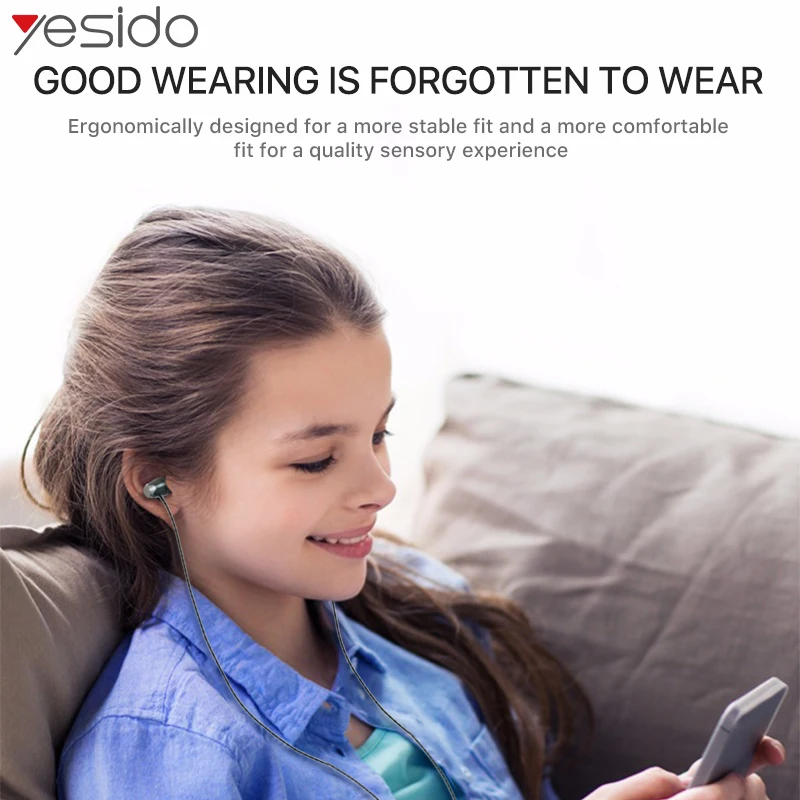 Yesido YH07 Спорт стерео наушники-вкладыши проводные наушники для iPhone samsung Xiaomi 3,5 мм наушники гарнитуры