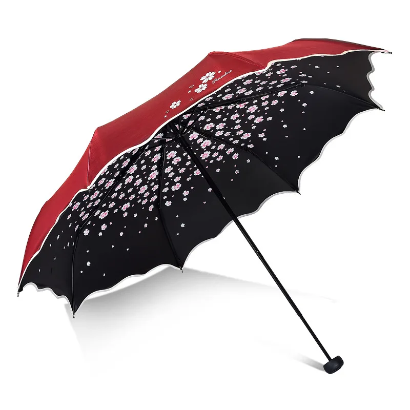 

Folding All-Weather Umbrella Tri-Fold Flower Umbrella