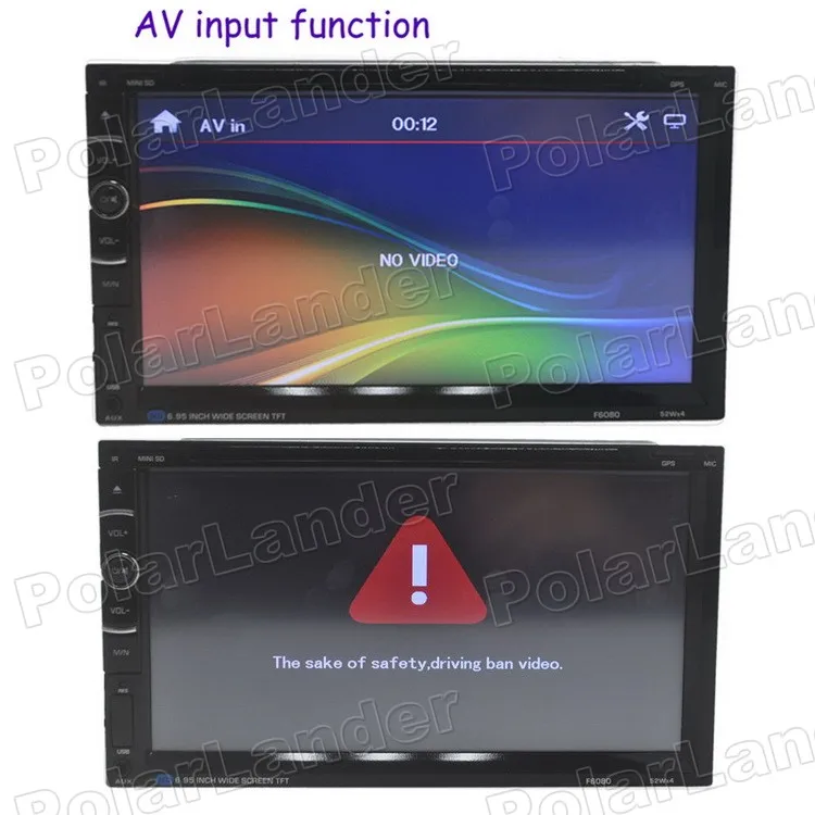 Flash Deal Car DVD Player MP5 GPS Navigation 10 languages touch screen bluetooth AM FM RDS bluetooth Auxin USB 6.95 inch 2 DIN TF card 4