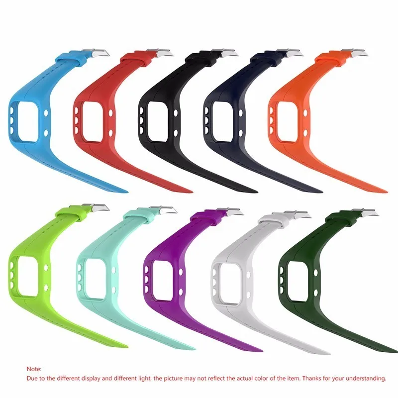  Colorful Smartwatch Straps Soft Silicone Watchband Replacement with Metal Buckle for Polar A300 Sma - 32843960509