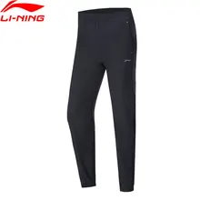 Li-Ning, женские тренировочные спортивные штаны, обычная посадка, сухие, дышащие, полиэстер, спандекс, подкладка, черные спортивные штаны, AYKP046 WKY243