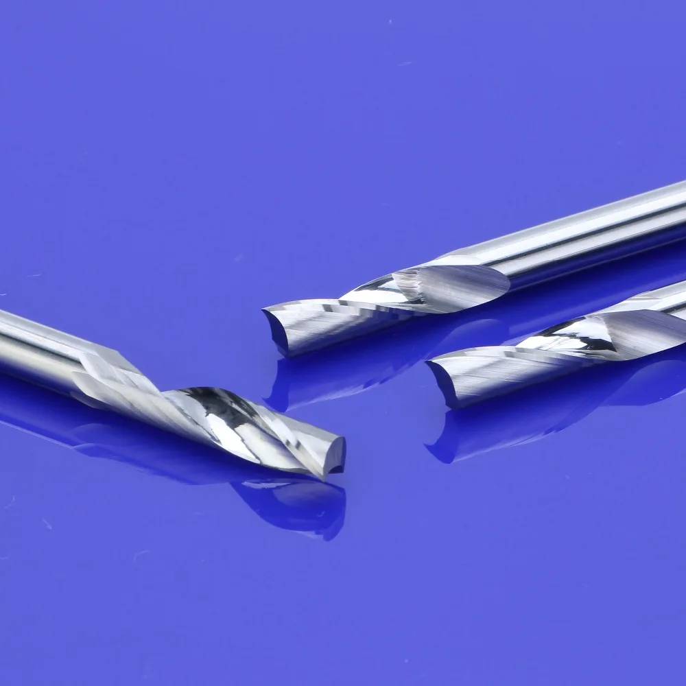 5 шт. 5 мм одинарное фрезерование канавок резаки для алюминия CNC инструменты твердосплавные, алюминиевые композитные панели