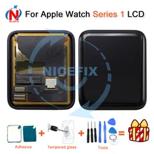 Para A Apple Série Relógio Display LCD 38 1/42mm A1802 A1803 A1553 A1554 Tela de Toque Digitador Assembléia Pantalla + Vidro temperado