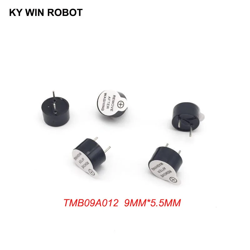 

[electronic diy kit] 12V active buzzer Electromagnetic 9*5.5MM TMB09A012 Pitch 5mm (SOT plastic tube length acoustic )(5 pieces)
