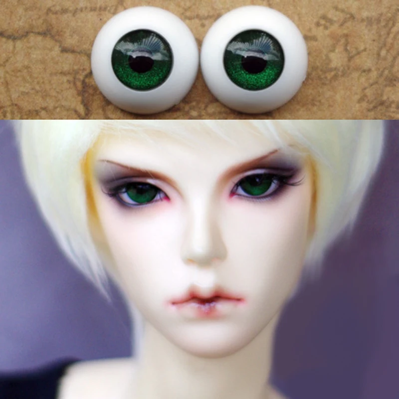 

Bjd Eyes Shining forest green eyeball for 1/3 1/4 1/6 SD Dolls 8mm 10mm 12mm 14mm 16mm 18mm 20mm Acrylic EYEs for toys A pair