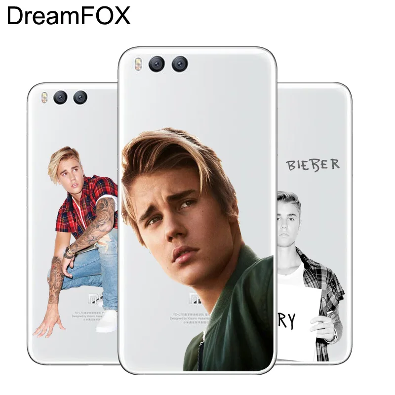 DREAMFOX L061 Justin Bieber Soft TPU Silicone Case Cover For Xiaomi Mi Note 2 3 4 5 6 8 SE M5 4C 4S 5C 5S 5X 6X A1 Plus |