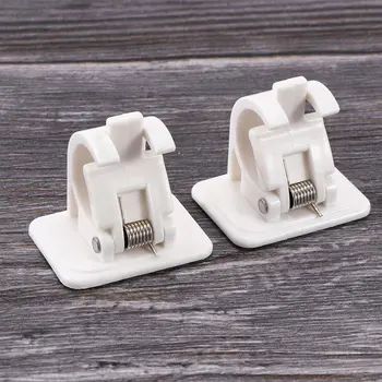 

2 pcs! Self Adhesive Shower Curtain Rods Towel Bar Hooks Clamps Curtains Organized storage rack Railing holder