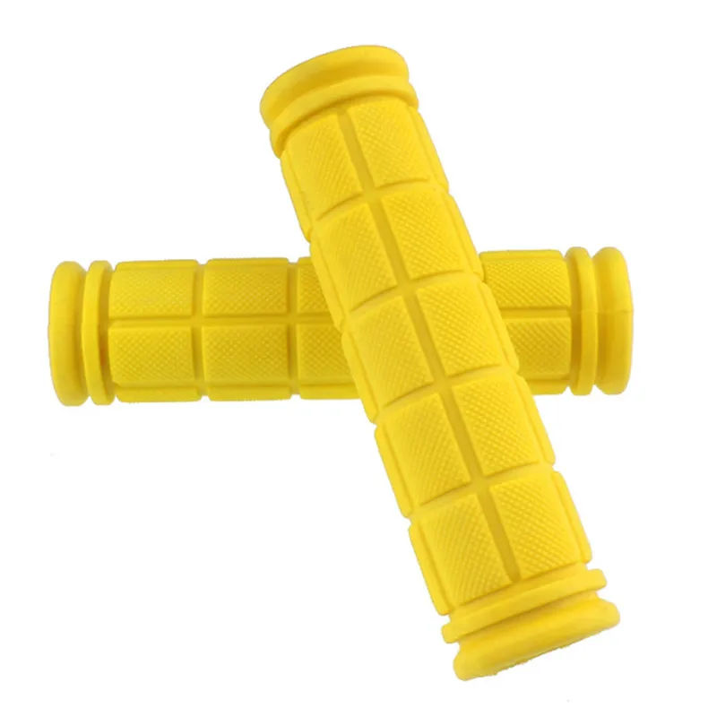 1 Pair Rubber Bicycle Handlebar Grip Mountain Bike Bicycle Soft Rubber Non-Slip Handlebar Bar End Grip Bicycle Accessories