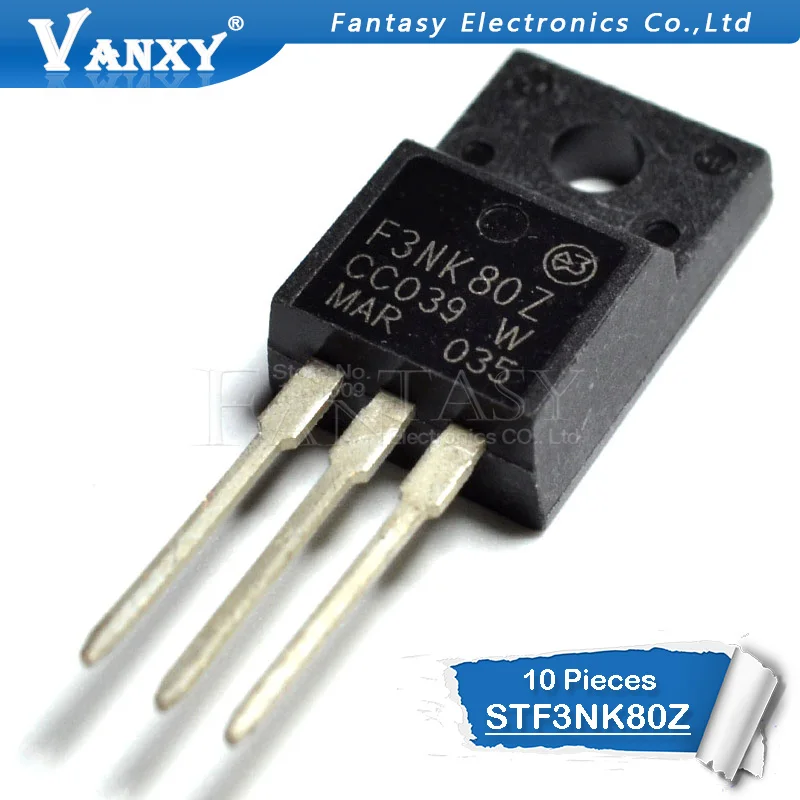 10 шт. STF3NK80Z TO-220F STF3NK80 TO-220 F3NK80Z MOS транзистор FET