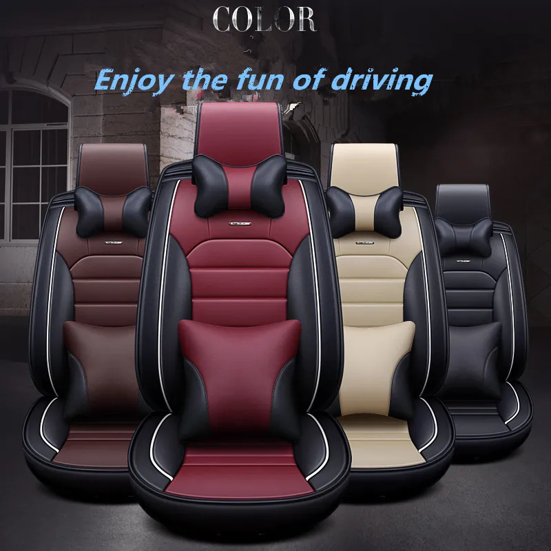 5Seats( Front+Rear) Car Seat Covers For Cadillac ATS CTS XTS SRX SLS