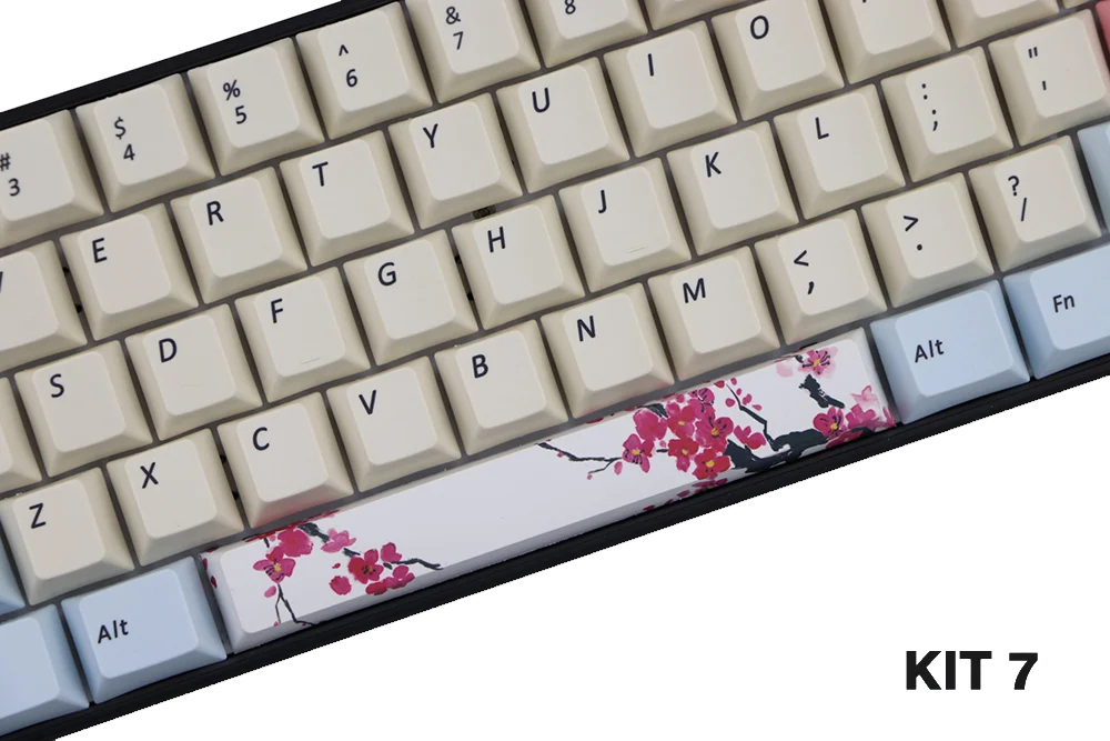 PBT пять Сторон краситель-подложенный пробел 6.25U Вишневый профиль keycap для DIY механическая клавиатура