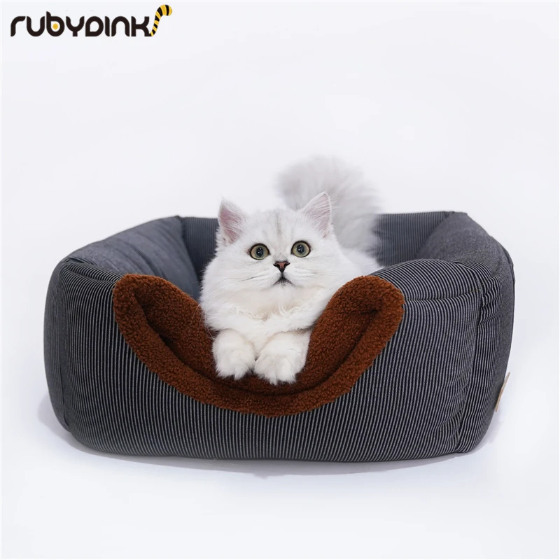 

Foldable Soft Warm Winter Large Cat Dog Bed House Animal Puppy Cave Sleeping Mat Pad Nest Kennel Sofa Pet Supplies by Rubydink