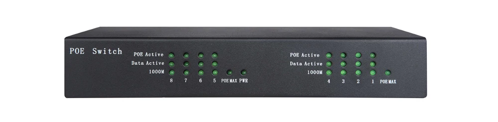 TS8208-4P 4 порт полный гигабитный коммутатор POE Switch, 4 PoE порта, 8 портов 10/100/1000 м переключатель ieee802.3af/at
