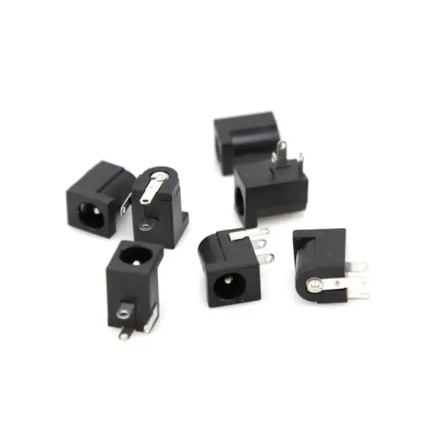 

100Pcs Hot Sales High Quality DC-005 Black DC Power Jack Socket Connector DC005 5.5*2.1mm 2.1 socket Round the needle
