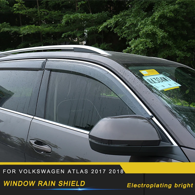 

Window rain shield Decorative interior conversion for Volkswagen Atlas 2017 2018