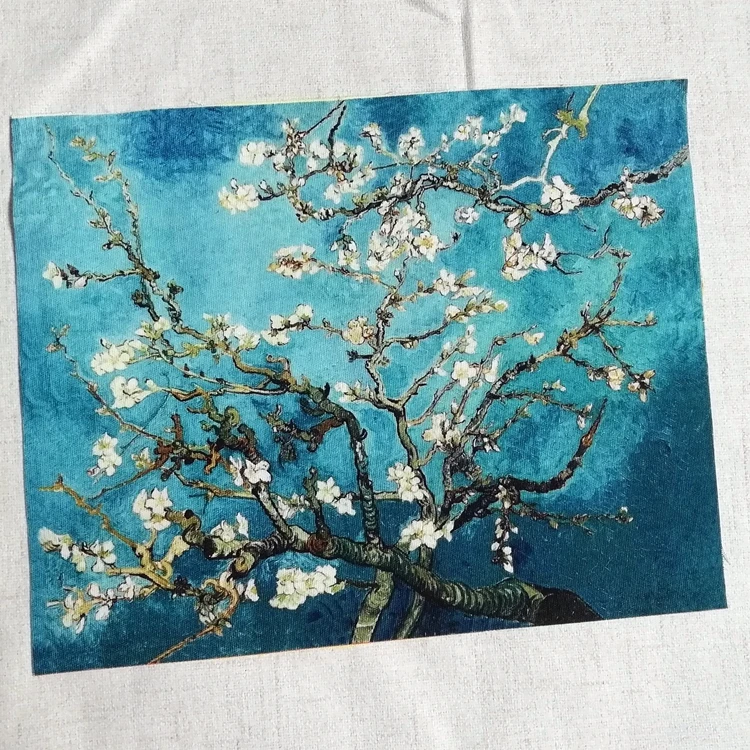 Ван Гог картина маслом ручной работы ткань DIY Пэчворк/позиционирование ...