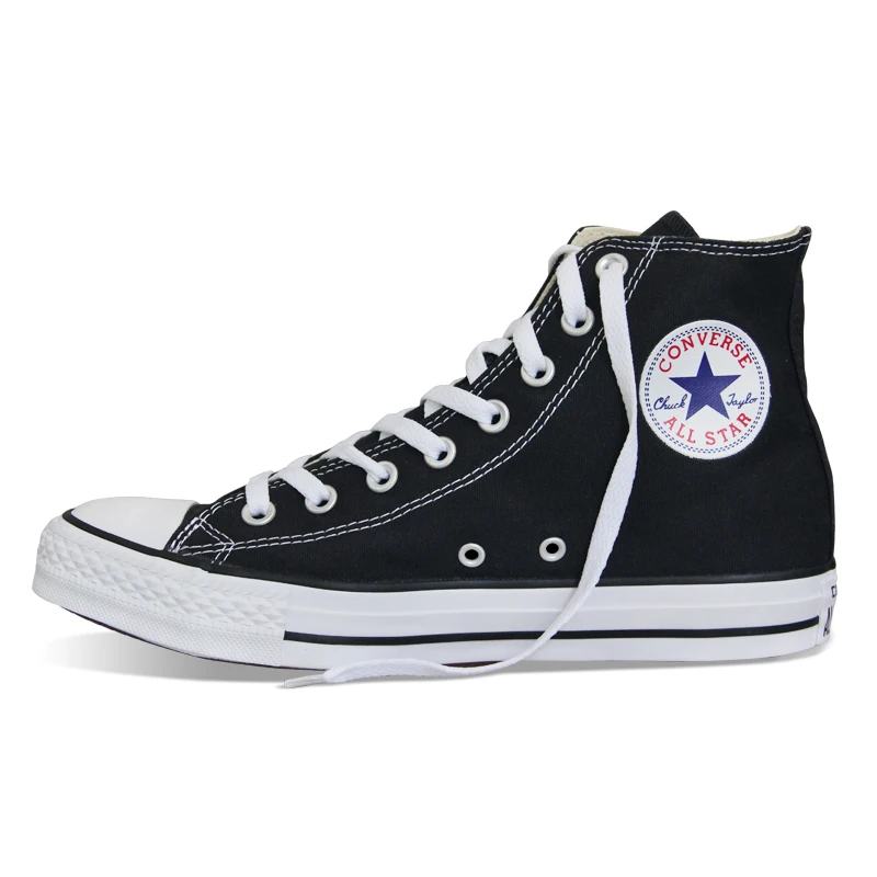 Original Converse all star chaussures hommes femmes baskets toile chaussures tout noir haute classique chaussures de skate livraison gratuite Original Converse all star chaussures hommes femmes baskets toile chaussures tout noir haute classique chaussures de skate livraison gratuite