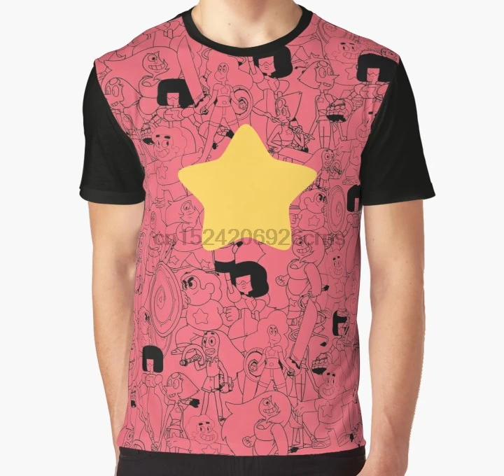 

All Over Print 3D Tshirt Men Funny T Shirt Steven Universe Full Print Big print Graphic T-Shirt