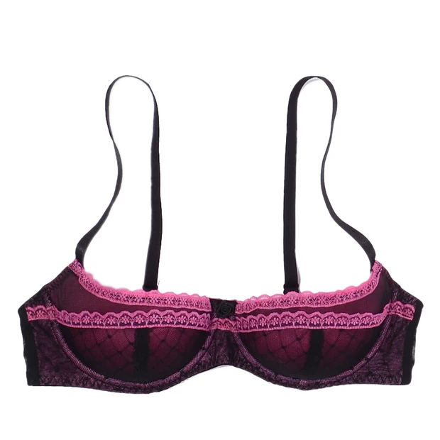 Lina Padded Demi-Cup Bra with Lace