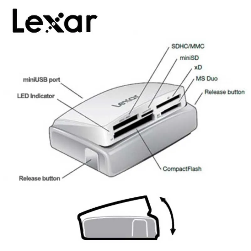 Lexar Original 667x SDXC Memory Micro SD Card Set Reader 025 Multi in 1 Readers 256GB 128GB Internal Storage Card Free Adapter