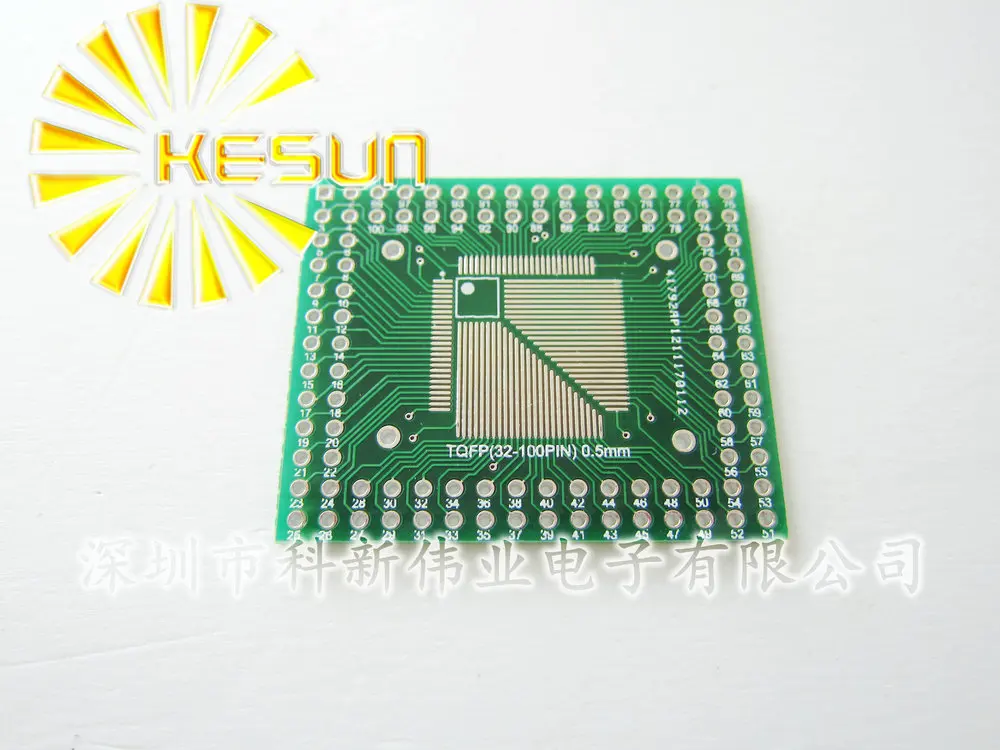 50 шт. X QFP/FQFP/LQFP TQFP32 / TQFP44 TQFP64 TQFP80 TQFP100 0 5 мм/0 8 мм Шаг IC адаптер гнездо/Адаптерная