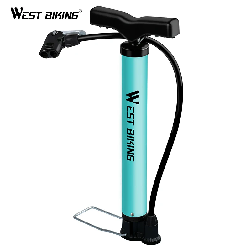 WEST BIKING 120Psi велосипедный ножной насос портативный мини шланг для шин надувной A/V F/V