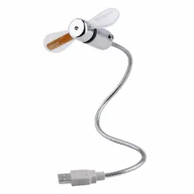 NOYOKERE New Durable Adjustable USB Gadget Mini Flexible LED Light USB Fan Time Clock Desktop Clock Cool Gadget Time Display