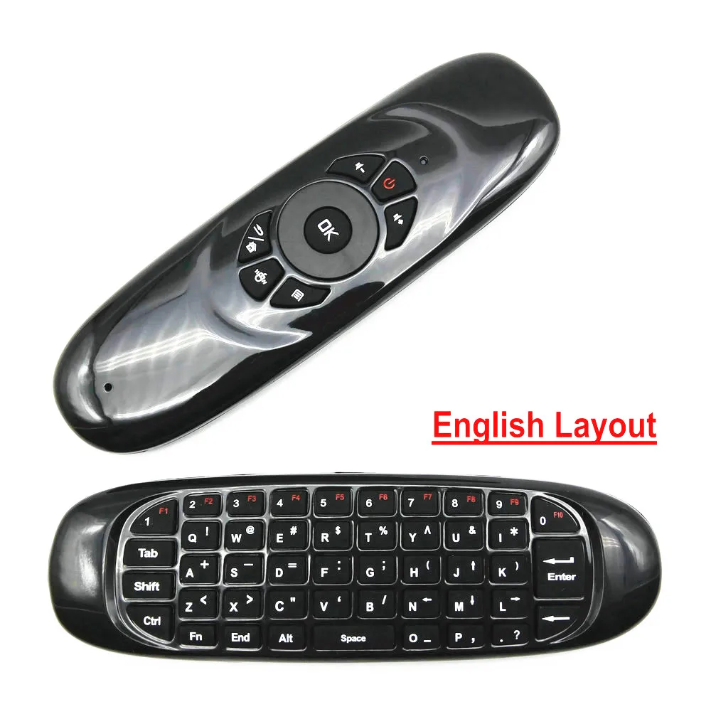 Беспроводная клавиатура Tikigogo C120 2 4G Air mouse русская английская Арабская испанская