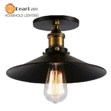 Luz de Techo de la vendimia Edison Lámpara American Style E27 Hierro RH Desván Luces de Techo Para El Café Bar Restaurante Luces de La Cocina