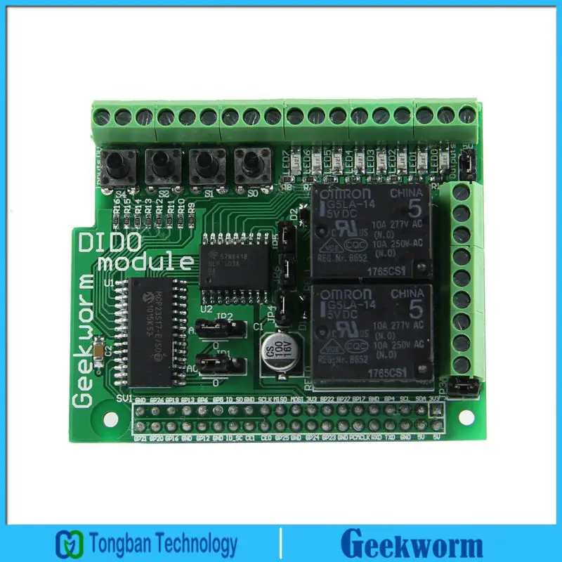 Raspberry Pi 3B+/3B цифровой вход выход Плата расширения DIDO модуль для Raspberry Pi 3 Model B+/3B Plus/3B/2B/B+/A