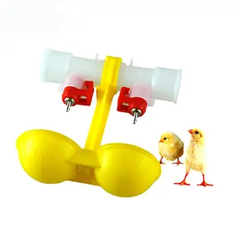 

15Pcs/Bag Automatic Double Nipple Ball Bird Chicken Coop Feed Poultry Water Drinking Cups Farm Home Chick Drinking Tool