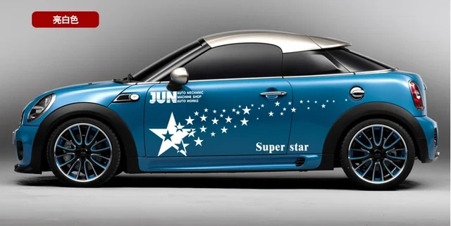 XYIVYG Stripes Side Stiker Mobil Vinyl Decal Ganda Balap Tubuh Decals