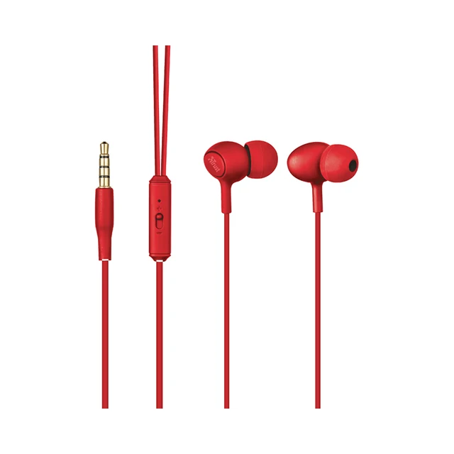 Гарнитура канальная Trust Ziva, цвет: красный